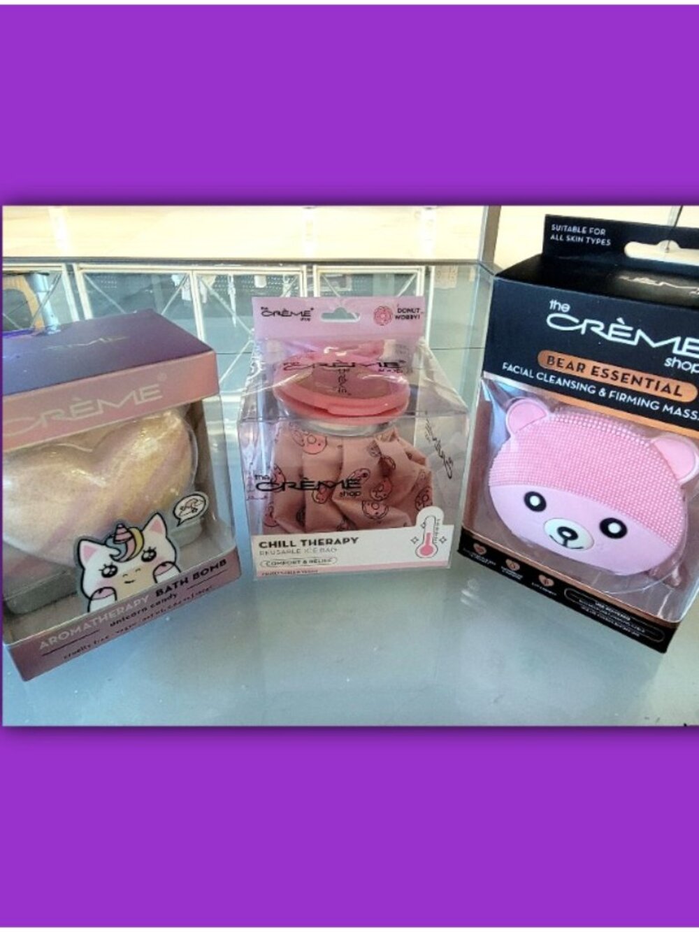 The Crème Shop Gift Bundle Lot of 3 Spa Beauty Items